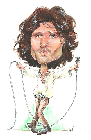 Jim Morrison caricature