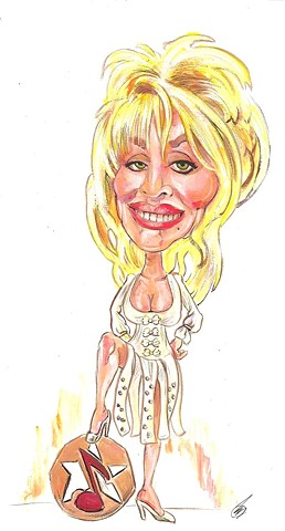 Dolly Parton caricature