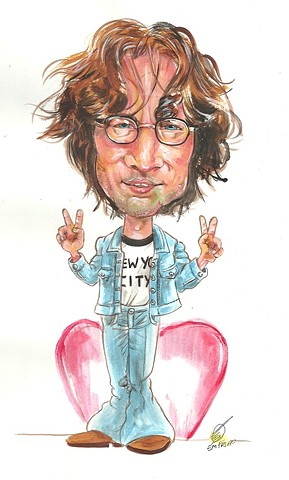 John Lennon caricature