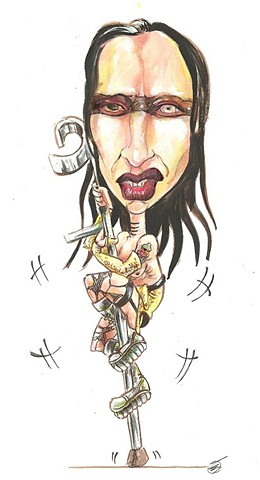 Marilyn Manson caricature