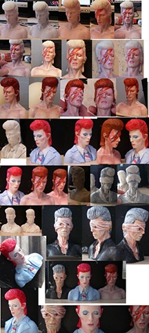 Bowie busts - various designs