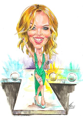 Kylie caricature