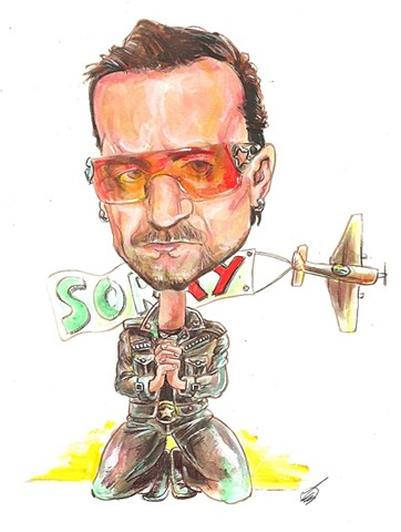 Bono caricature