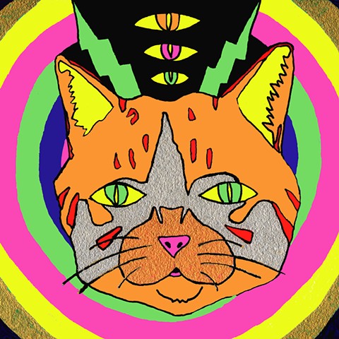 Psychedelic Cat 