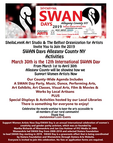 SWAN Day, Women Arts, Statera Arts, Allegany County NY 
