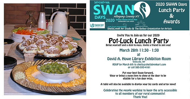 SWAN Day 2020, SWAN Days Allegany County NY, Women Arts, Statera Arts