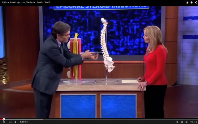 Dr. Oz exposes Risks of Spinal Injections part 2
