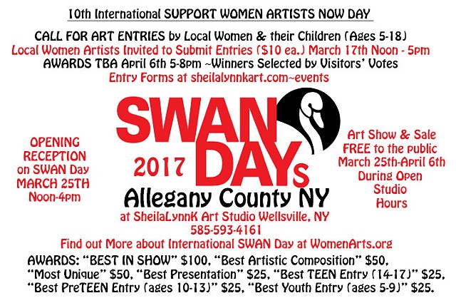 SWAN Day, Allegany County NY, Women Artists, 