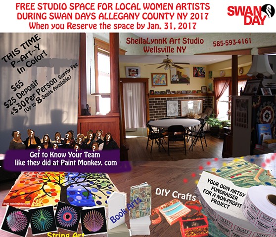 Studio Space, Wellsville NY, SWAN Day, 
