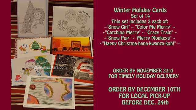 Winter Holiday Cards, Christmas Cards, Fine Art Cards