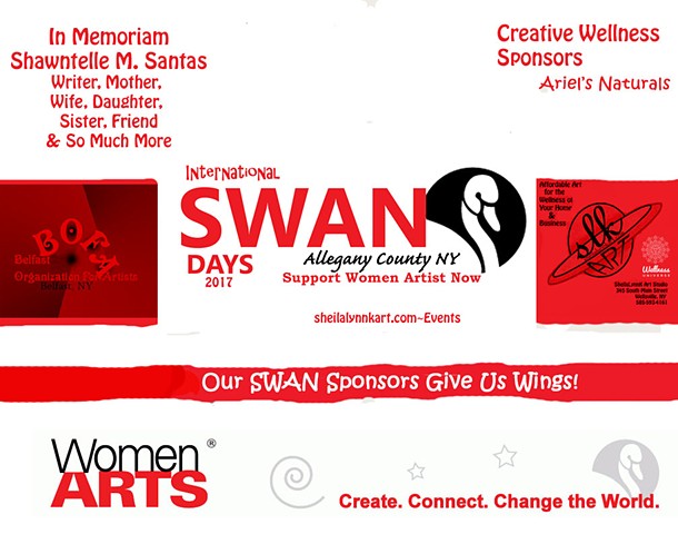 SWAN Day Sponsor, Allegany County NY, Wellsville NY, Women in the Arts 