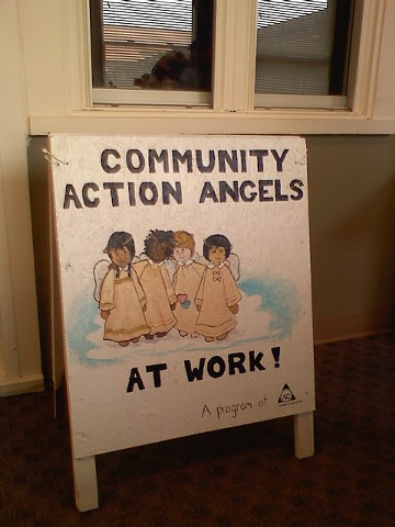 Community Action Angels Sign