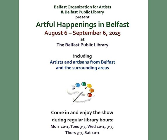 Artful Happenings in Belfast, NY 