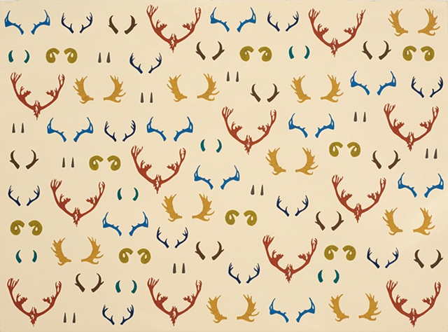 north american antlers, antlers, antler drawings, natalia yovane