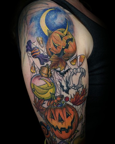 Upper part of Halloween Sleeve by Tiffany Garcia