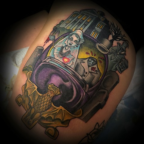 Doom Buggy by Tiffany Garcia of Black Raven Tattoo Torrance, CA