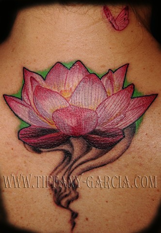 Lotus  by Tiffany Garcia #1 Female Tattoo Artist located in Long Beach, Orange County, LA, Huntington Beach, Carson, Palos Verdes, Los Angeles, West Hollywood, Pacific Coast Highway and surrounding areas in Southern California.