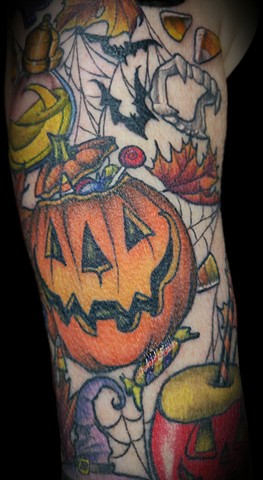 Healed lower part of Halloween Sleeve by Tiffany Garcia