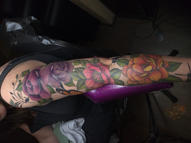 floral sleeve