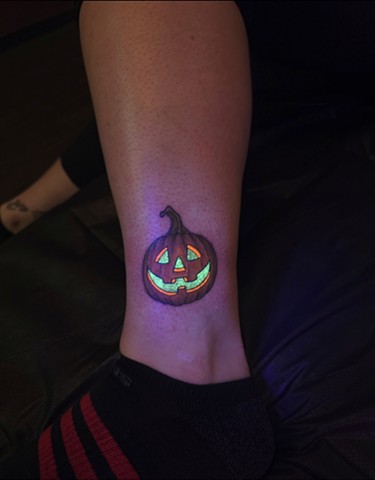 UV ink jack o lantern