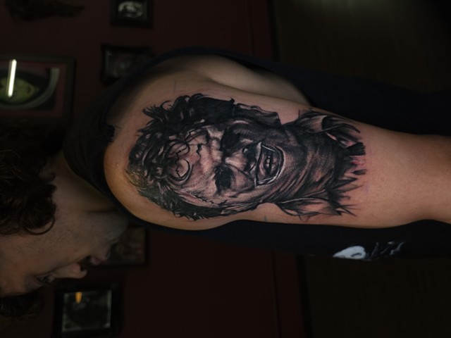 Leatherface Black and grey