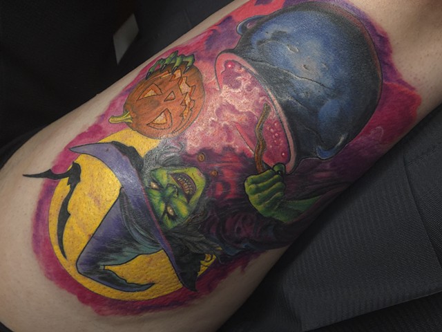 evil witch full color