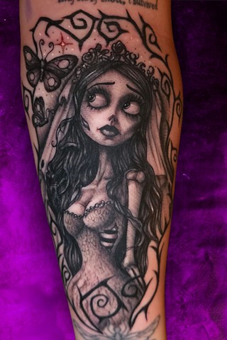 Corpse bride Black and grey