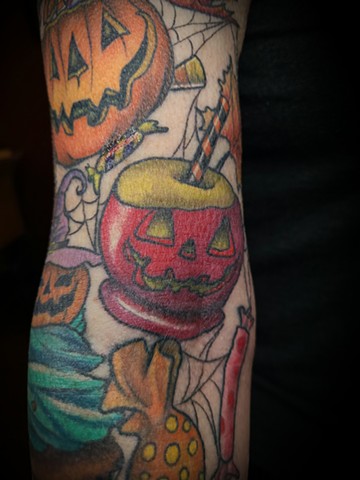 Healed section of Halloween Sleeve by Tiffany Garcia