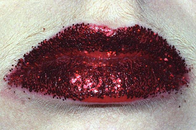 Anika Smulovitz Lips Untitled glitter