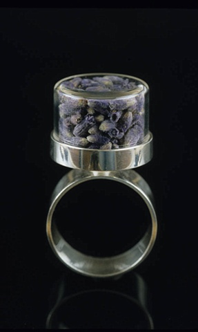 Anika Smulovitz Herbarium Specimen Ring Lavandula angustifolia Lavender jewelry
