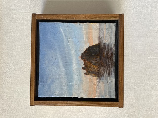 Little Island in Italy landscape seascape oil painting 