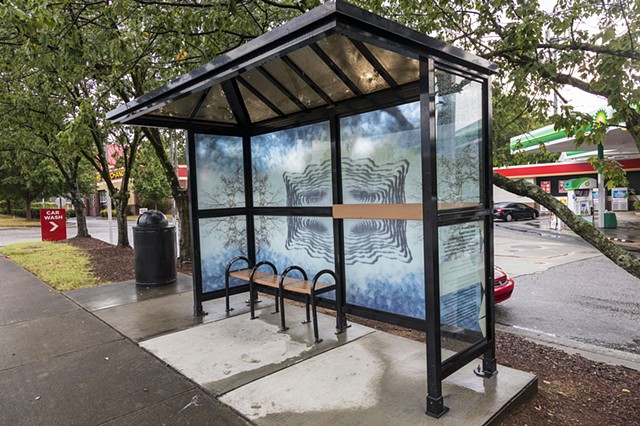 Together Raleigh - Cloud Chambers Bus Stop Wrap