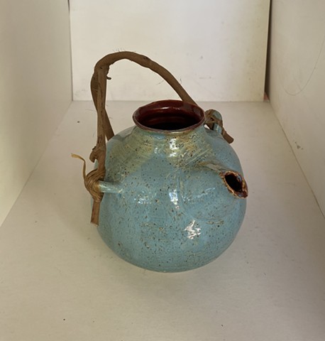 Blue Spouted Pot