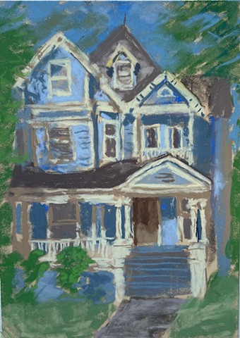 Three paintings done at New Harmony this year