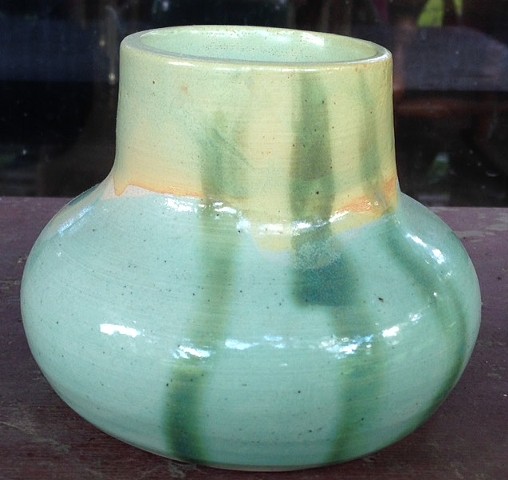 Squash-shaped vase
