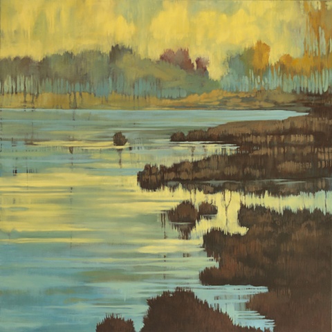 "Shimmering Wetlands"   -SOLD-
