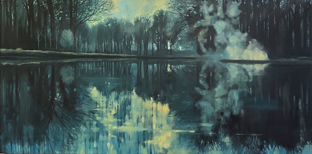 "MEDITATIONS ON VOLATILITY & SERENITY / LANDSCAPES OF A NEW WORLD: PAINTINGS BY KATHRYN ST. CLAIR"