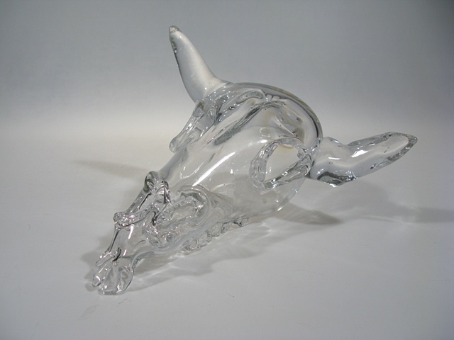 Clear Cow Skull