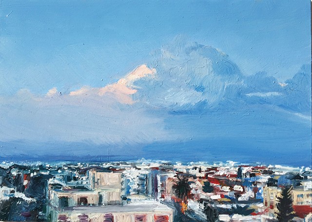 Cloud Nicosia cityscape
