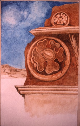 Rosette (detail), Petra
