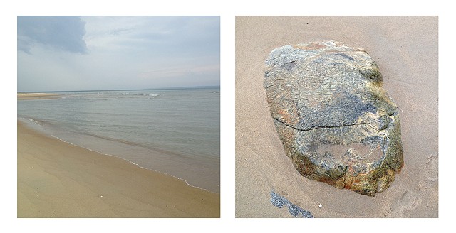 A photographic meditation of sea and shore, rocks and seaweed