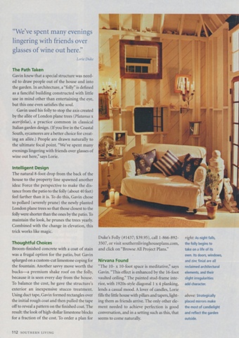 Southern Living Backyard Retreat story on Duke's Nashville garden