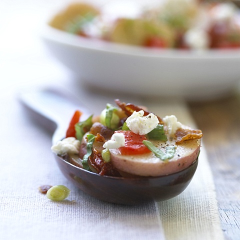 Potato Goat Cheese and Red Pepper Salad from Cooking Light Fresh Food Fast