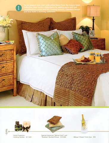 Southern Living and Dillards Secret's to Style Bedroom two ways bed with tray