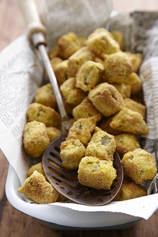 Oven Fried Okra from Cooking Light Comfort Food