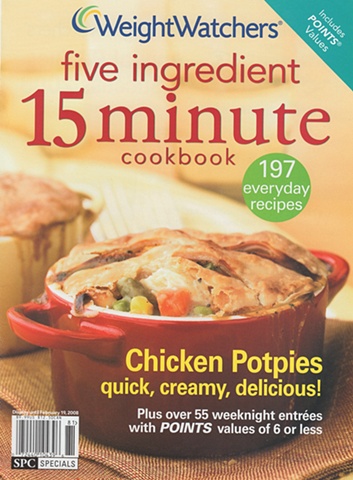 Weight Watcher's Five Ingredient 15 Minute Cookbook Chicken Potpies Cover