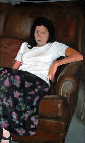 Woman On Couch 2 Study