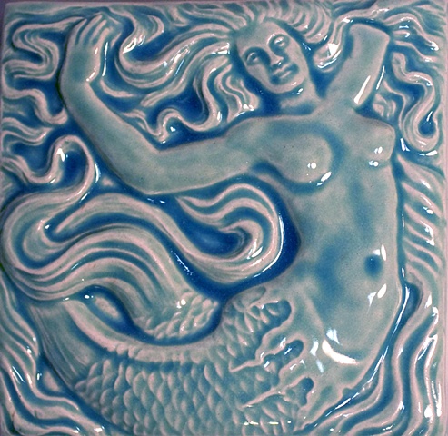 mermaid handmade tiles