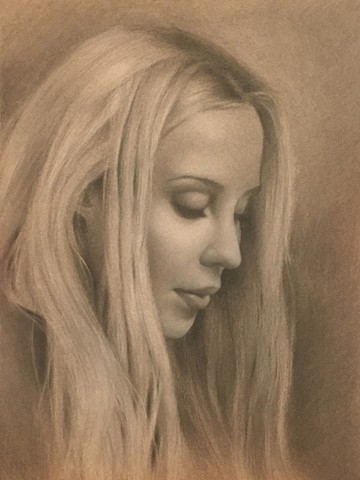 Artist Maryna Nemynushcha, fine art, portrait, drawing, realism