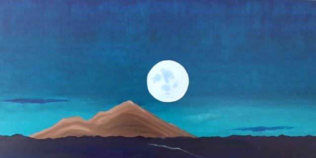 Moon over Mt. Diablo